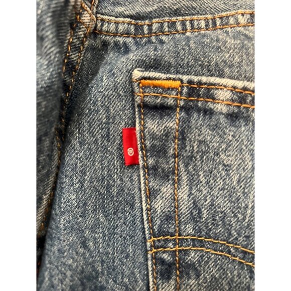 Levi's 501 Vintage Blue Denim Straight Leg Jeans Men's Size W32 L32 Classic Fit - Picture 8 of 10
